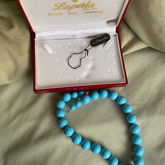 - LUPERLA BLUE PEARL NECKLACE - Picture 7 of 13